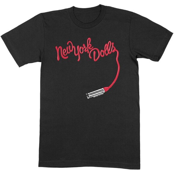 Olin D Tops - New York Dolls Lipstick Logo Graphic Unisex T-Shirt Punk Rock Band Music Tee 91